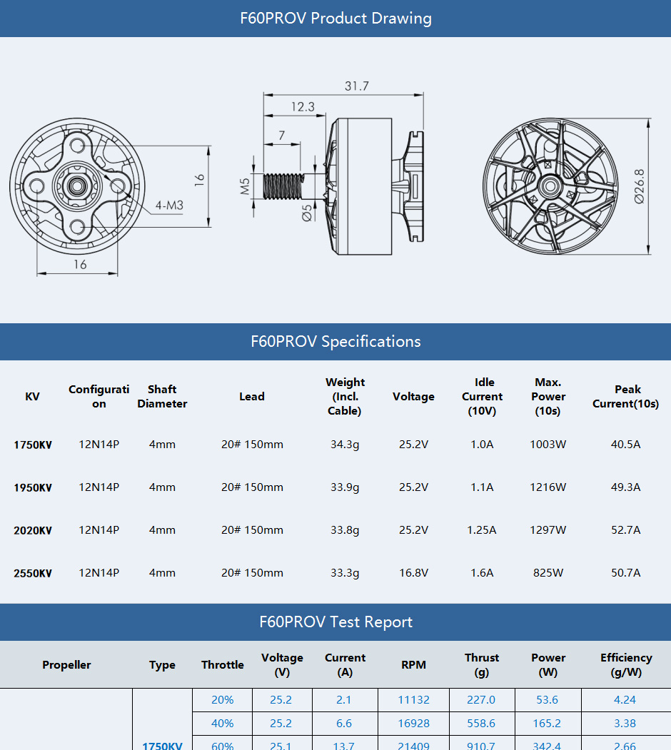T-motor F60 Pro V 2020KV 未使用新品4個セット 272222449_1030300211170617_661